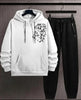 Men's 2 Pcs Fleece Graphic Sublimation Hoodie Track Suit