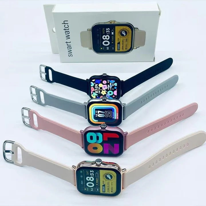 Y13 Upgraded Large Screen 1.83 Smart Watch Bluetooth Call Sports Pedometer Heart Rate Blood Pressure Monitoring Touch Button Silicone Strap